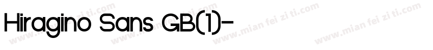 Hiragino Sans GB(1)字体转换